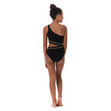 1pc Gold Trim Cut Out Bathingsuit - Denny's