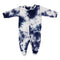 Navy & White Tie Dye Footie - Denny's