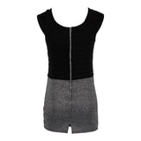 Black Lurex Bandage Off Shoulder Dress - Denny's