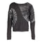 Black & White Tie Dye Hacci Top - Denny's