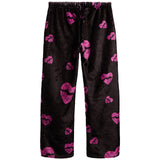 Heart Lips Fuzzy Lounge Pants - Denny's