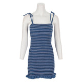 Smocked Mini Dress - Denny's