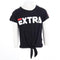 Short Sleeve Tee with Red Piping Extra - Denny's