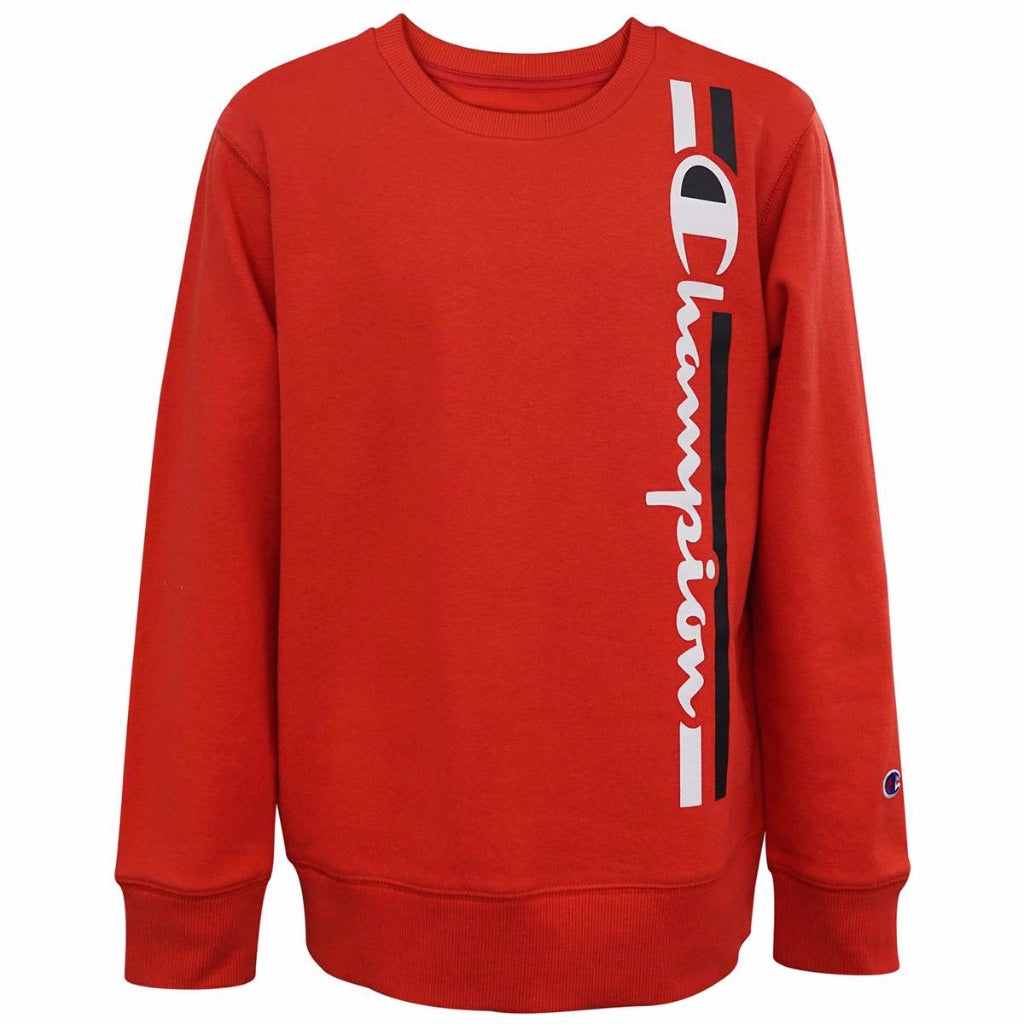 Vertical Lines Fleece Crew - Denny's