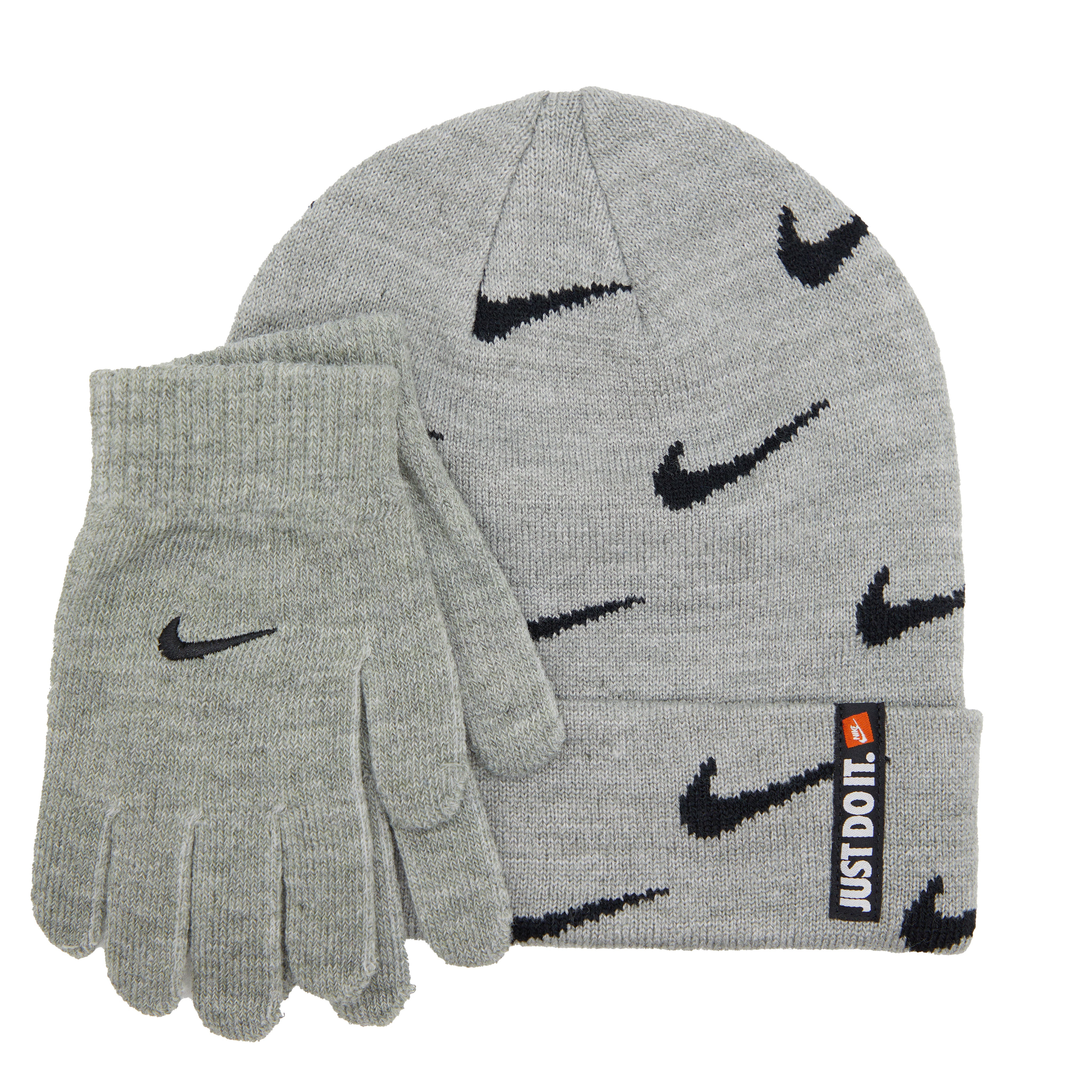 Swoosh Repeat Beanie & Hat Set - Denny's