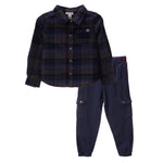 Glacier Plaid Buttondown & Pants Set - Denny's