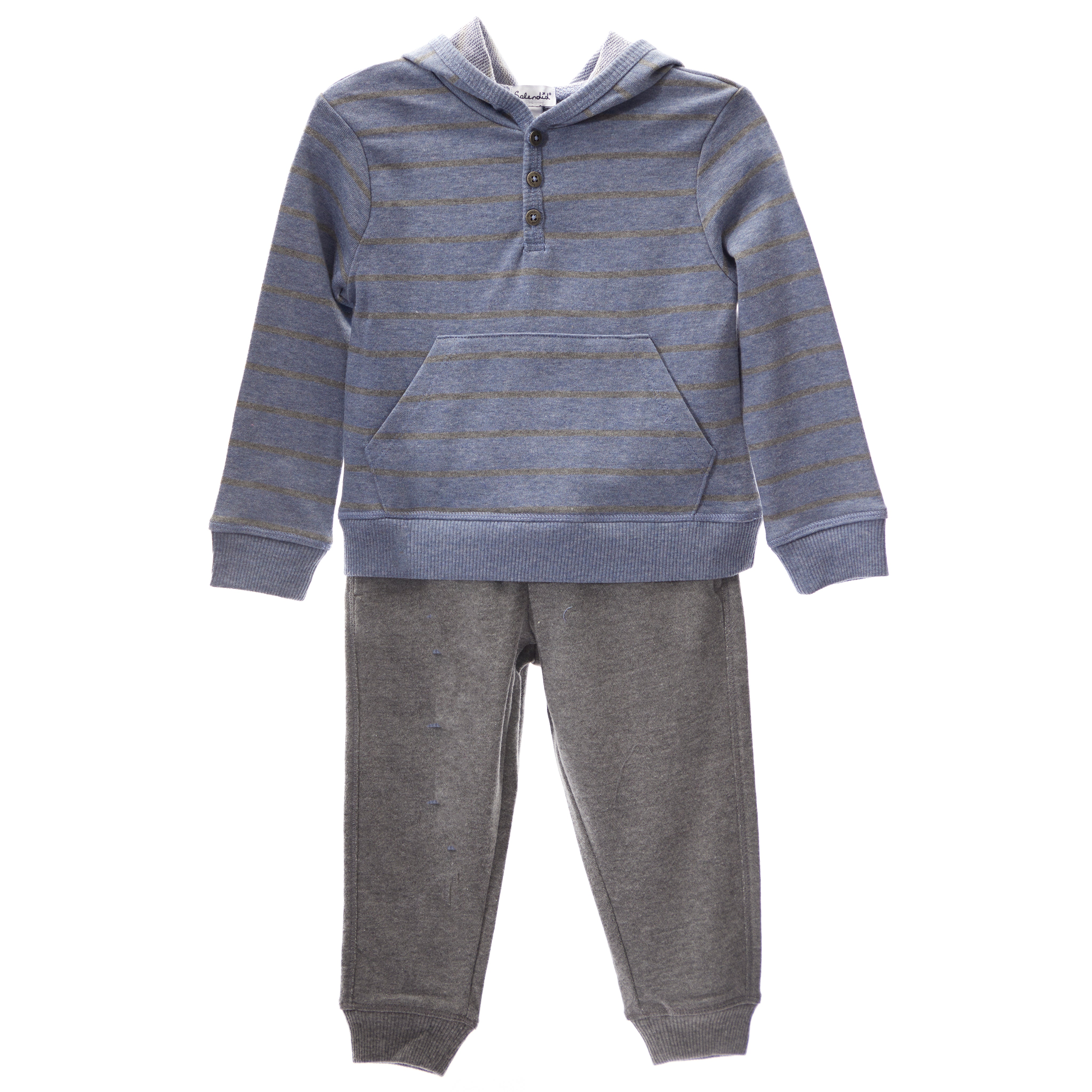 Slate Stripe Hoodie & Jogger - Denny's