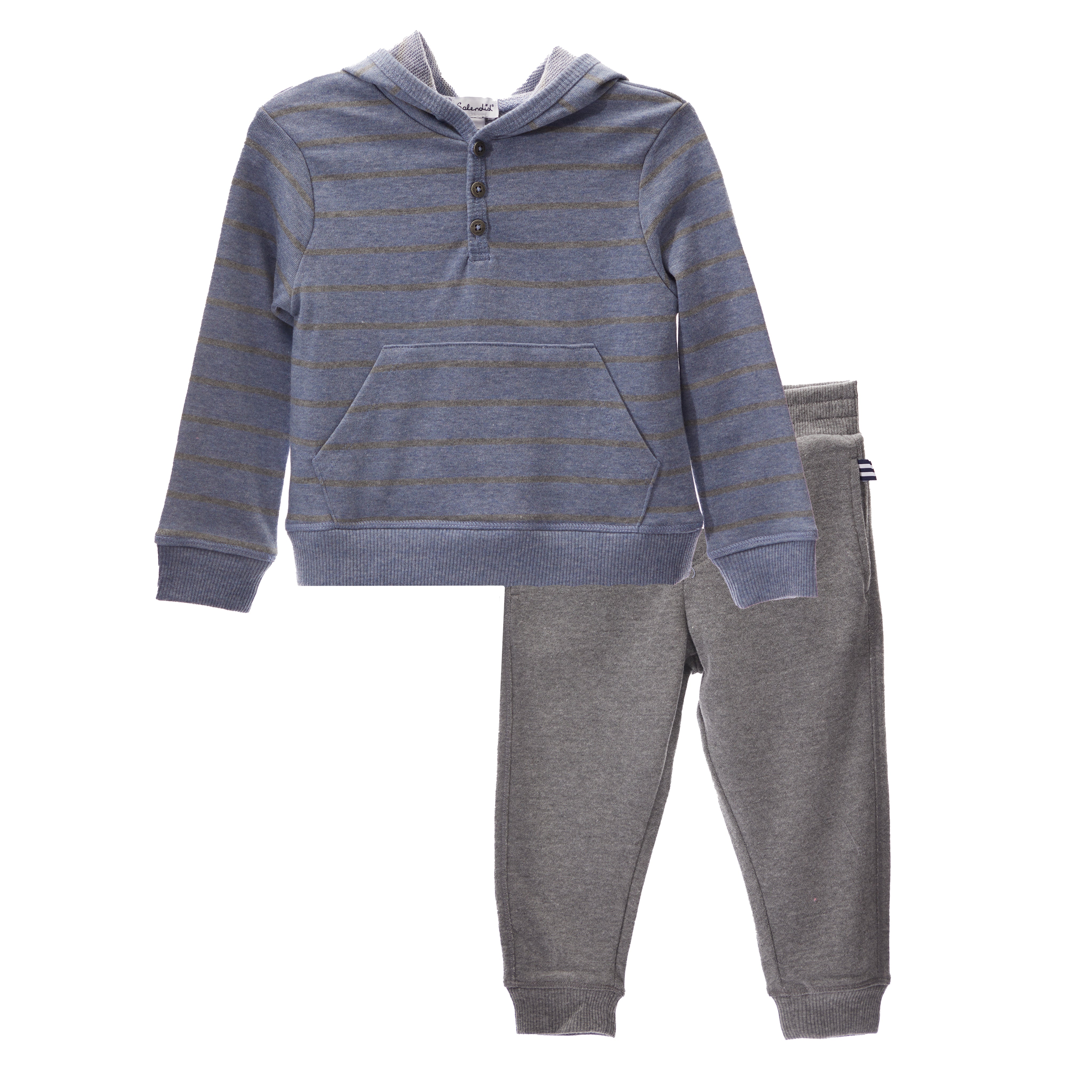 Slate Stripe Hoodie & Jogger - Denny's