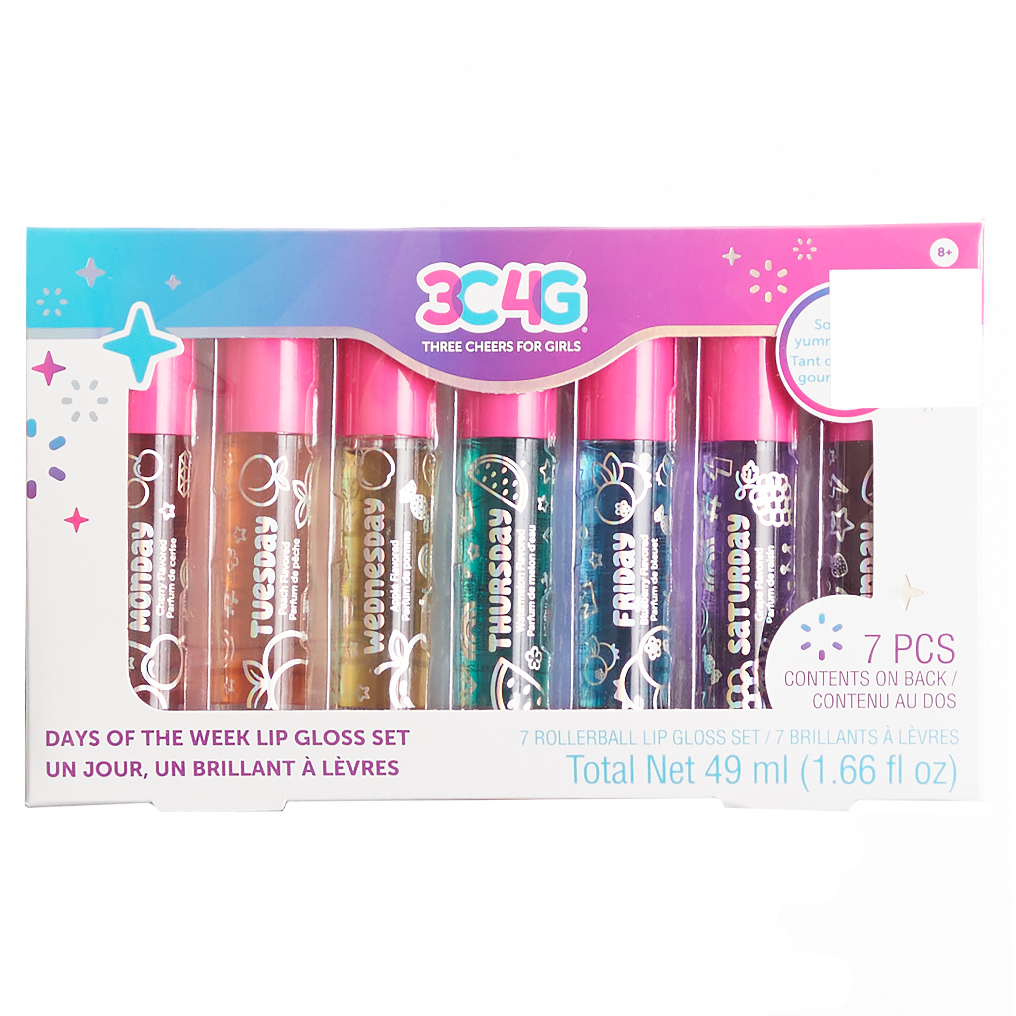 Days Of The Week Rollerball Lip Gloss Set - Denny's
