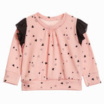 Heart Tulle Ruffle Sweatshirt - Denny's