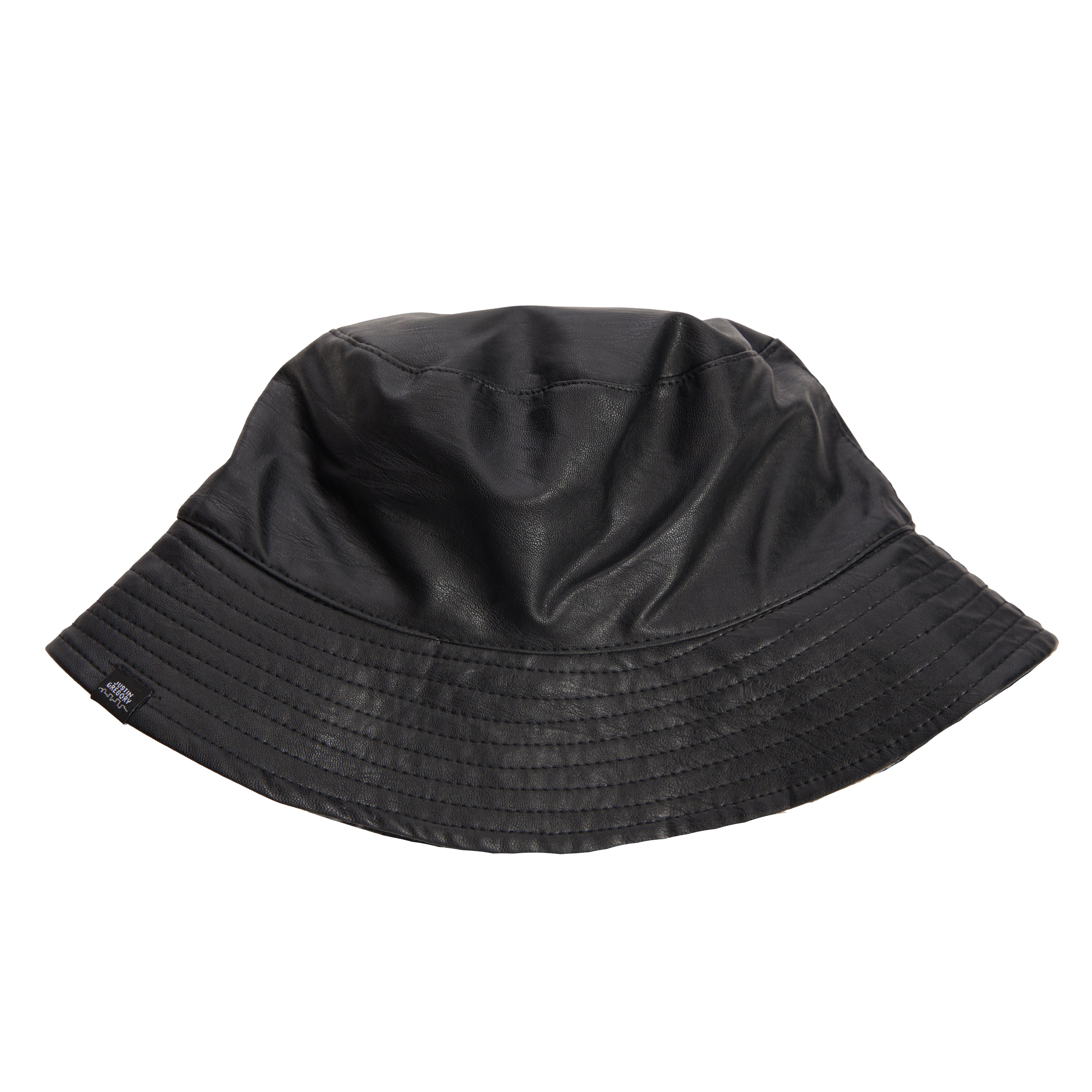 Plaid & Vegan Leather Reversible Bucket Hat - Denny's