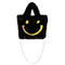 Smiley Faux Fur Tote - Denny's
