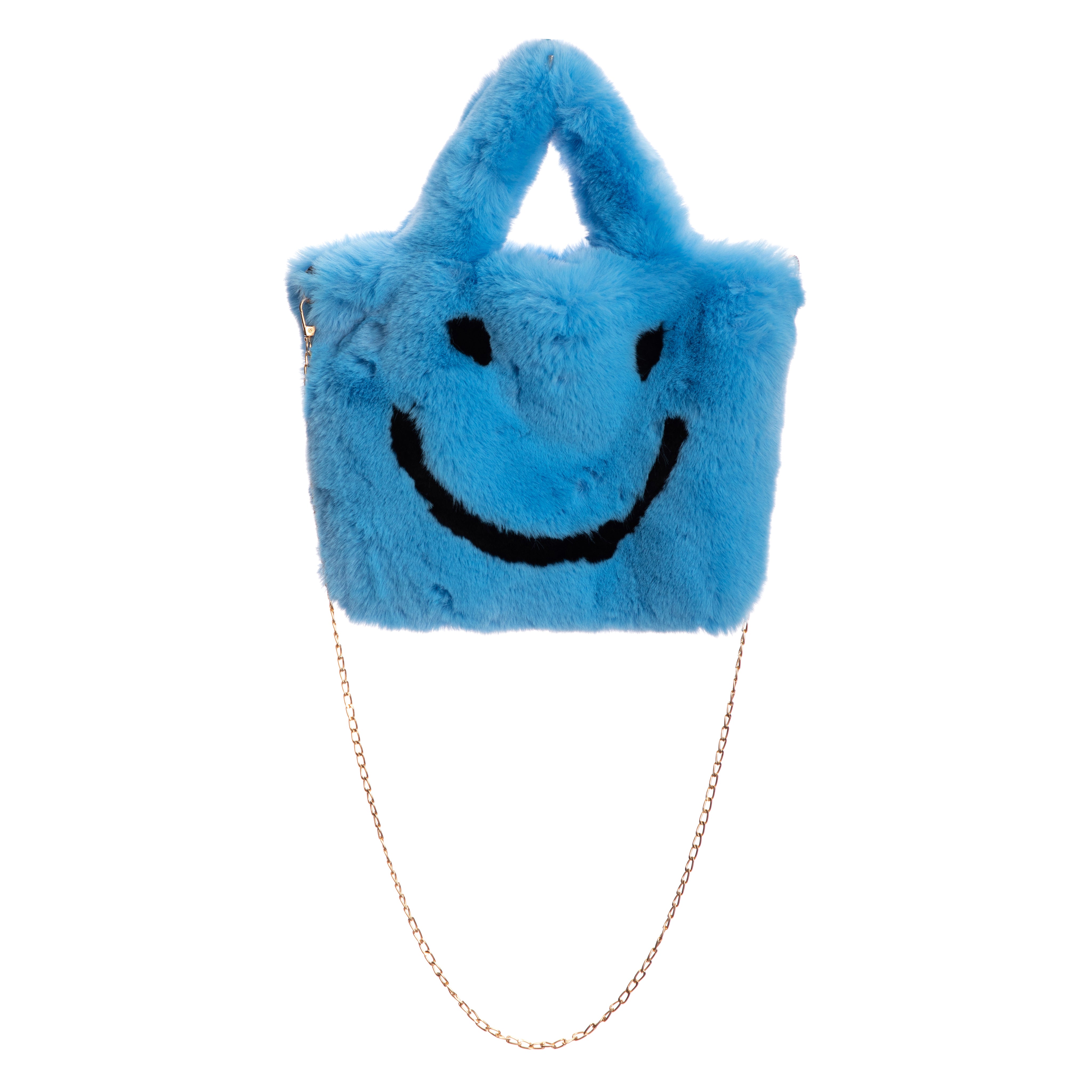 Smiley Faux Fur Tote - Denny's