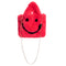 Smiley Faux Fur Tote - Denny's