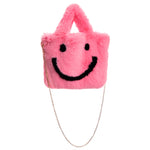 Smiley Faux Fur Tote - Denny's