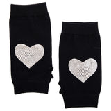 Rhinestone Heart Fingerless Glove - Denny's