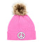Sugar Glitter Peace Sign Pom Beanie - Denny's