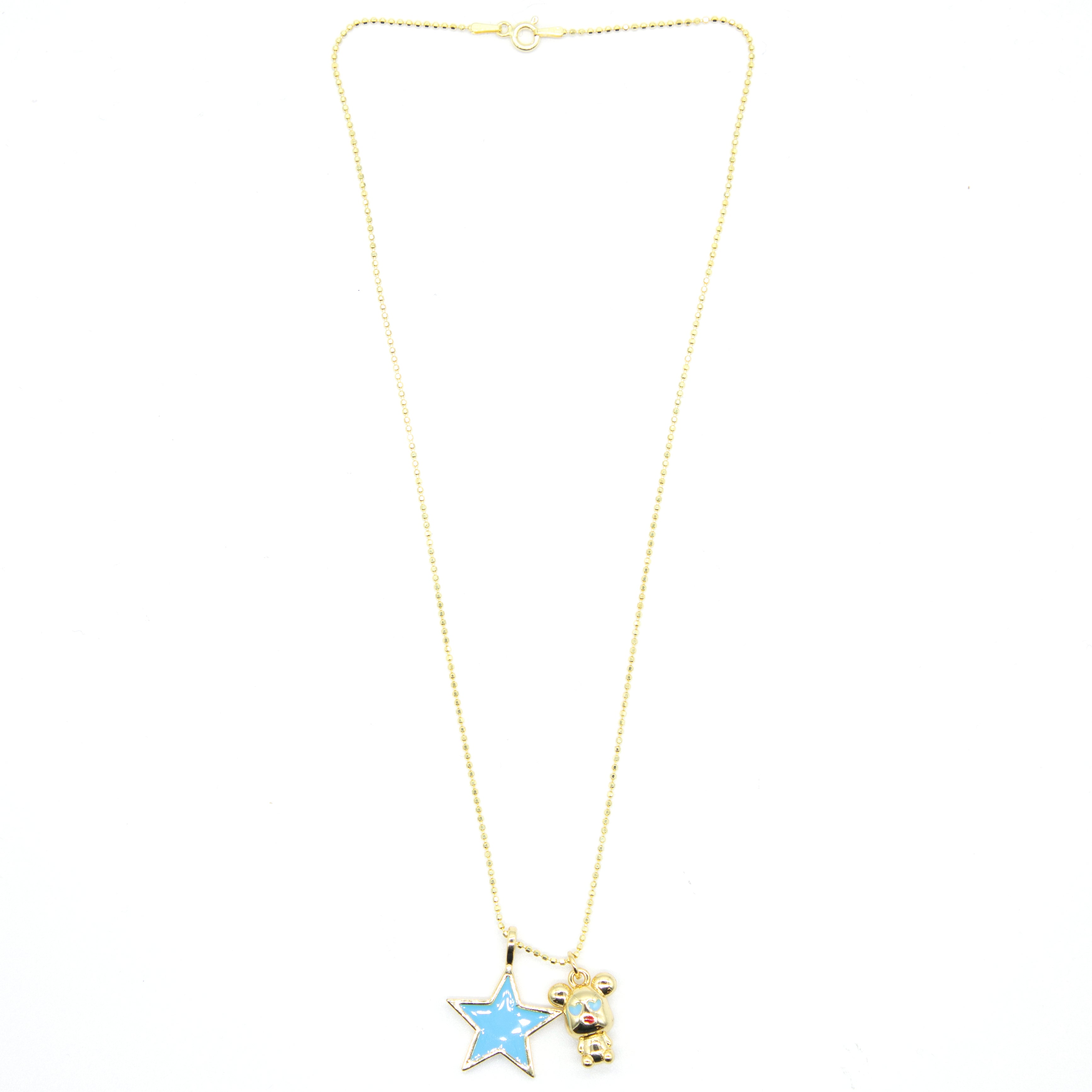 Star & Bear Charm Necklace - Denny's