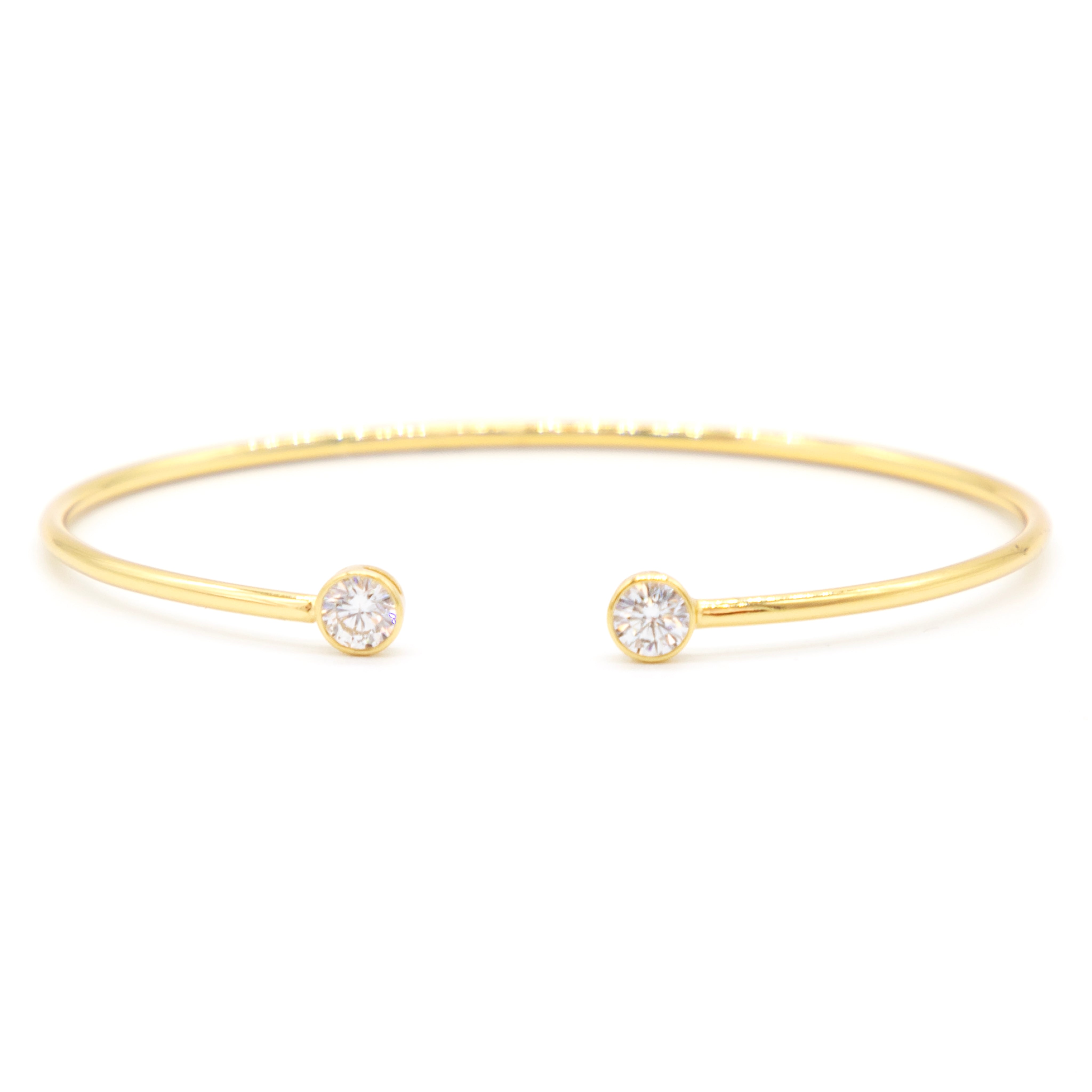 Cubic Zirconia Cuff Bracelet - Denny's