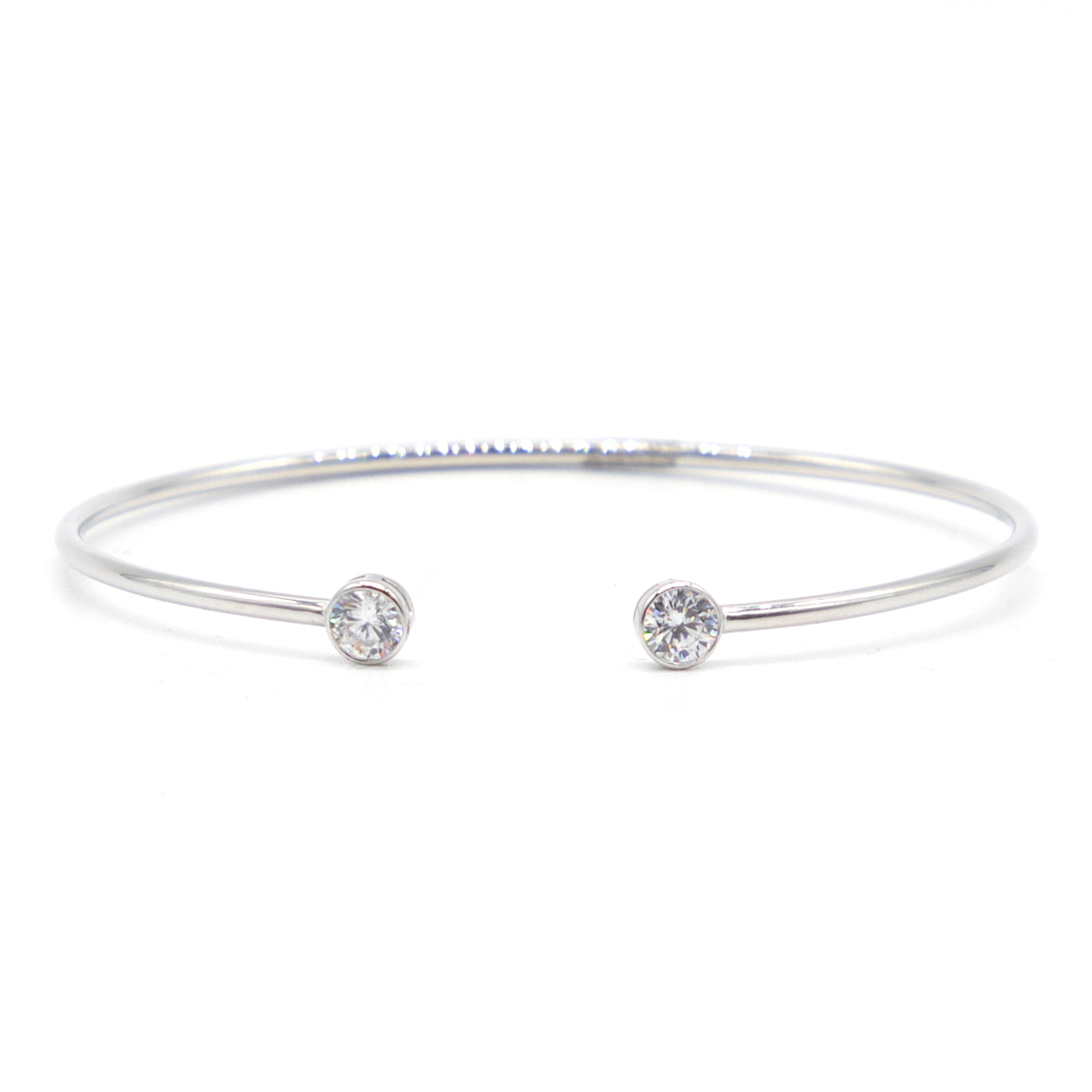 Cubic Zirconia Cuff Bracelet - Denny's