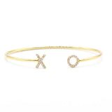 Cubic Zirconia XO Cuff Bracelet - Denny's
