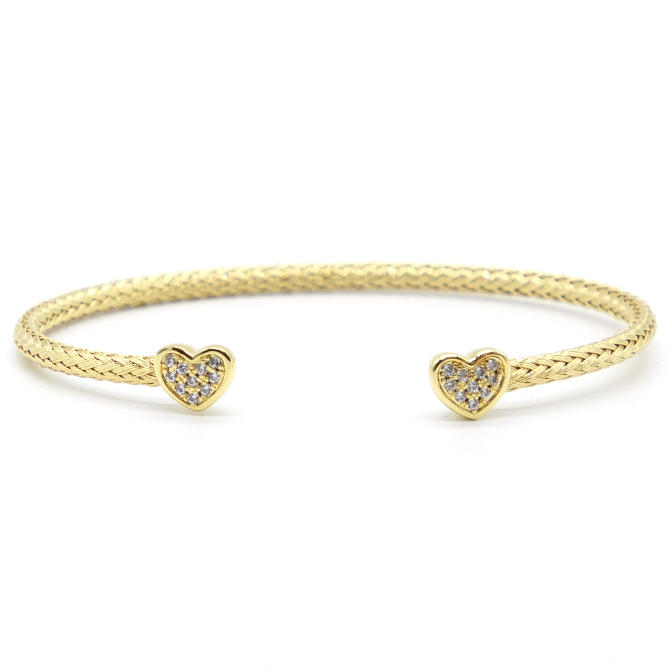 Pave Heart Cuff Bracelet - Denny's