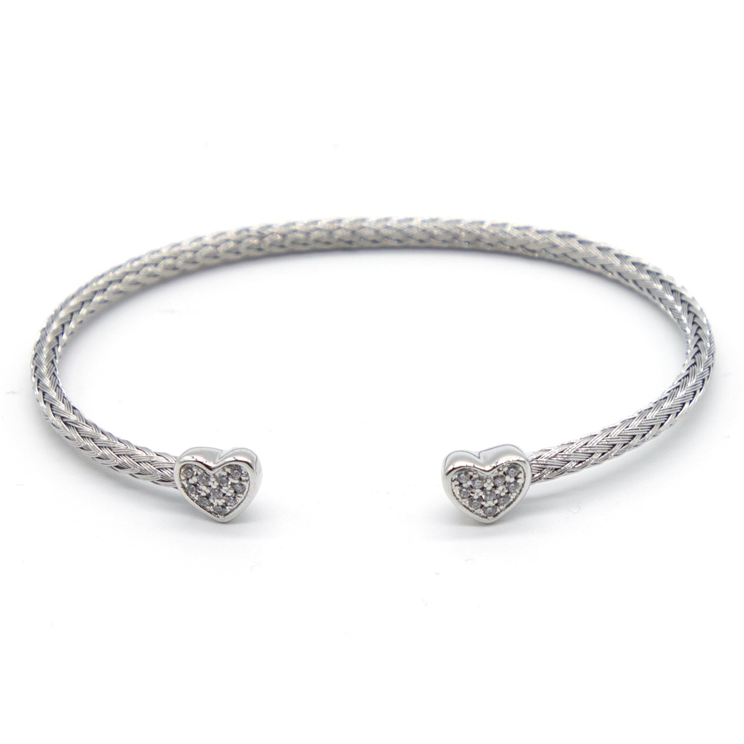 Pave Heart Cuff Bracelet - Denny's