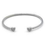 Pave Heart Cuff Bracelet - Denny's