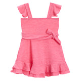 Heathered Ruffle Strap Tie Dress - Denny's