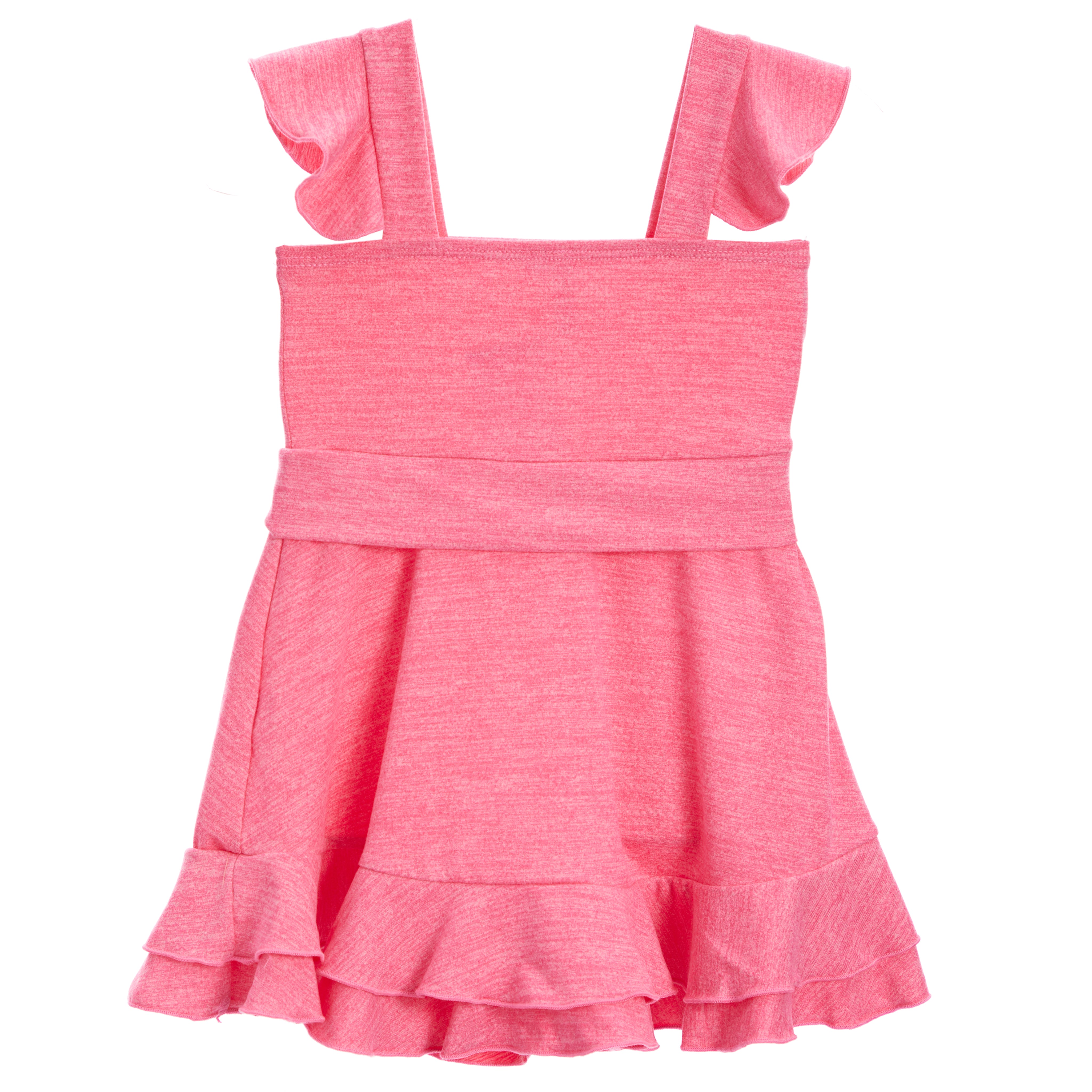Heathered Ruffle Strap Tie Dress - Denny's
