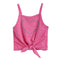 Glitter Heart Heathered Tie Tank - Denny's