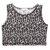 Stone Leopard Crop Tank - Denny's