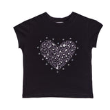Stones Leopard Heart Tee - Denny's