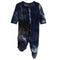 Blue & Navy Tie Dye Footie - Denny's
