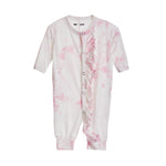 Pink & White Tie Dye Ruffle Union Suit - Denny's