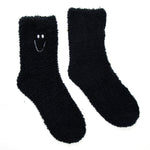Jespa Fuzzy Smiley Sock - Denny's