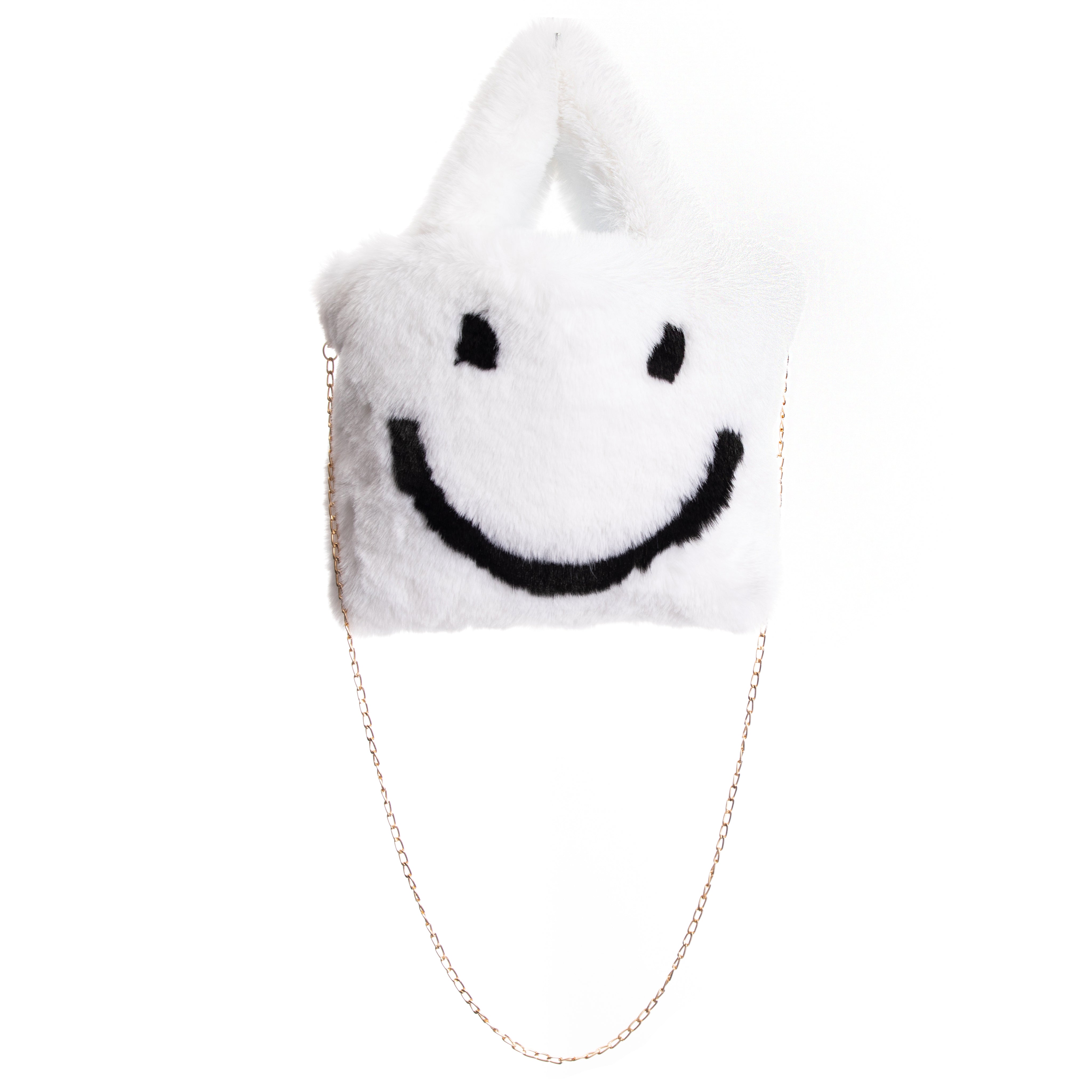 Smiley Faux Fur Tote - Denny's