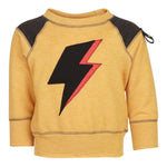 Yellow Sweatshirt with Lightening Bolt - Denny's