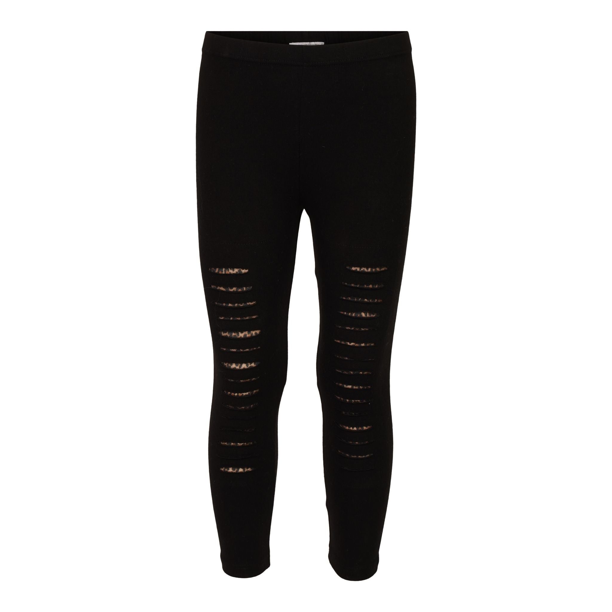 Slashed Leopard Back Legging - Denny's
