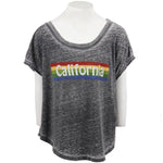 Burn Out Cap Sleeve with California - Denny's