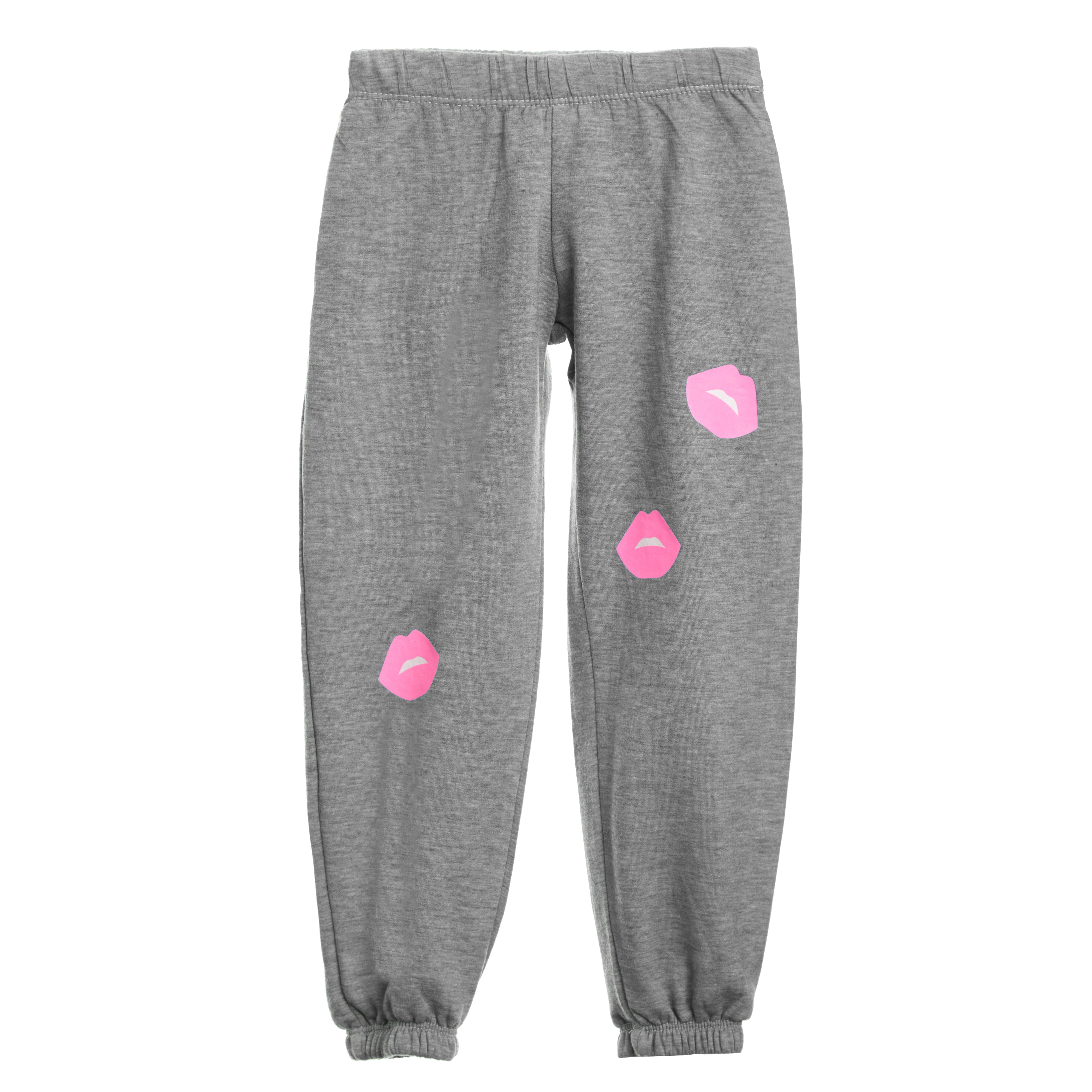 Neon Pink Lip Fleece Sweatpant - Denny's