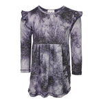 Ruffle Shoulder Baby Doll Tie Dye Dress - Denny's