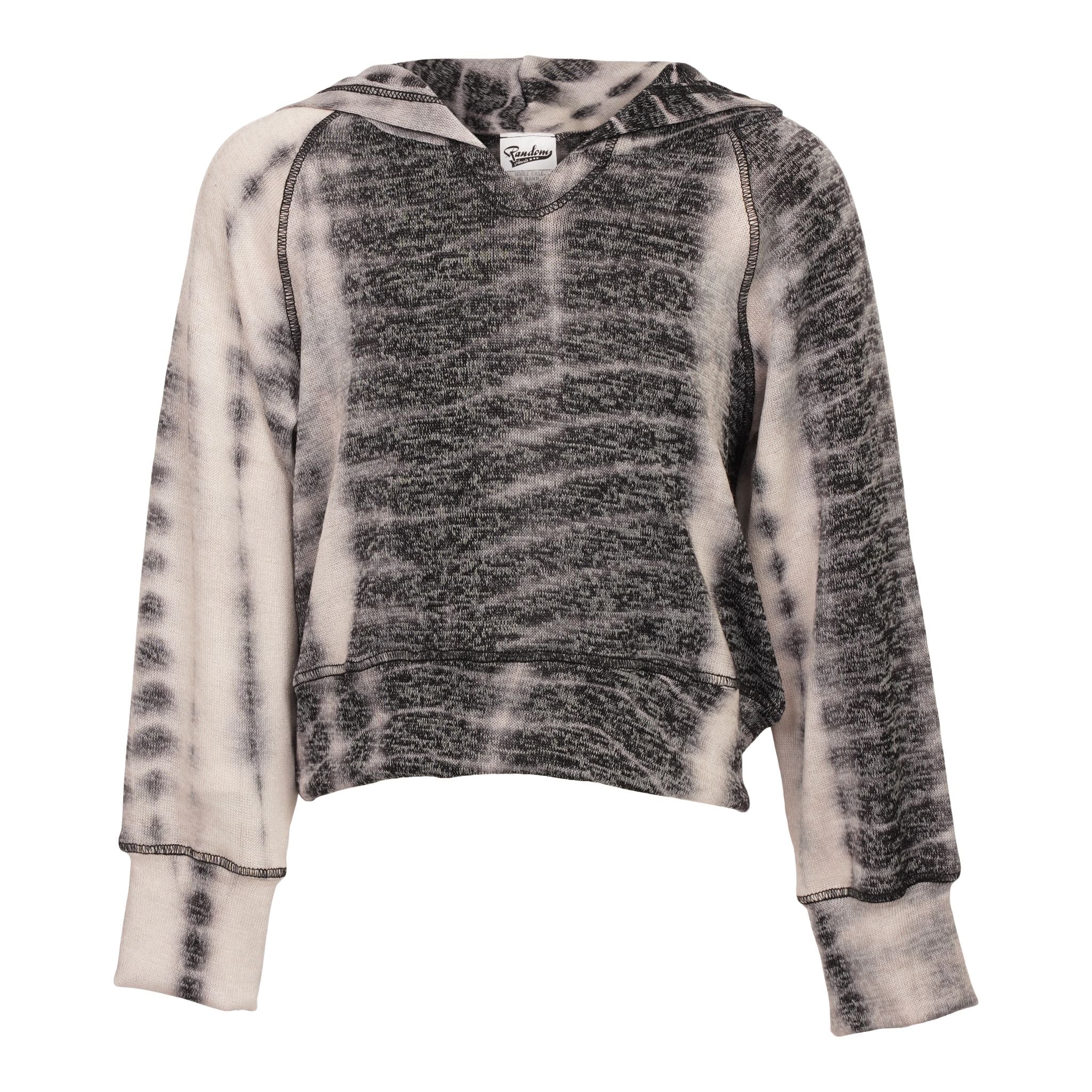 Tie Dye Cropped Hoodie - Denny's