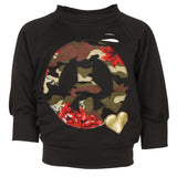 Camo Rose Peace Destructed Sweatshirt - Denny's