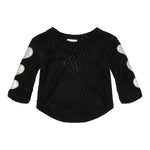 Metallic Hearts Sleeve Sweater - Denny's
