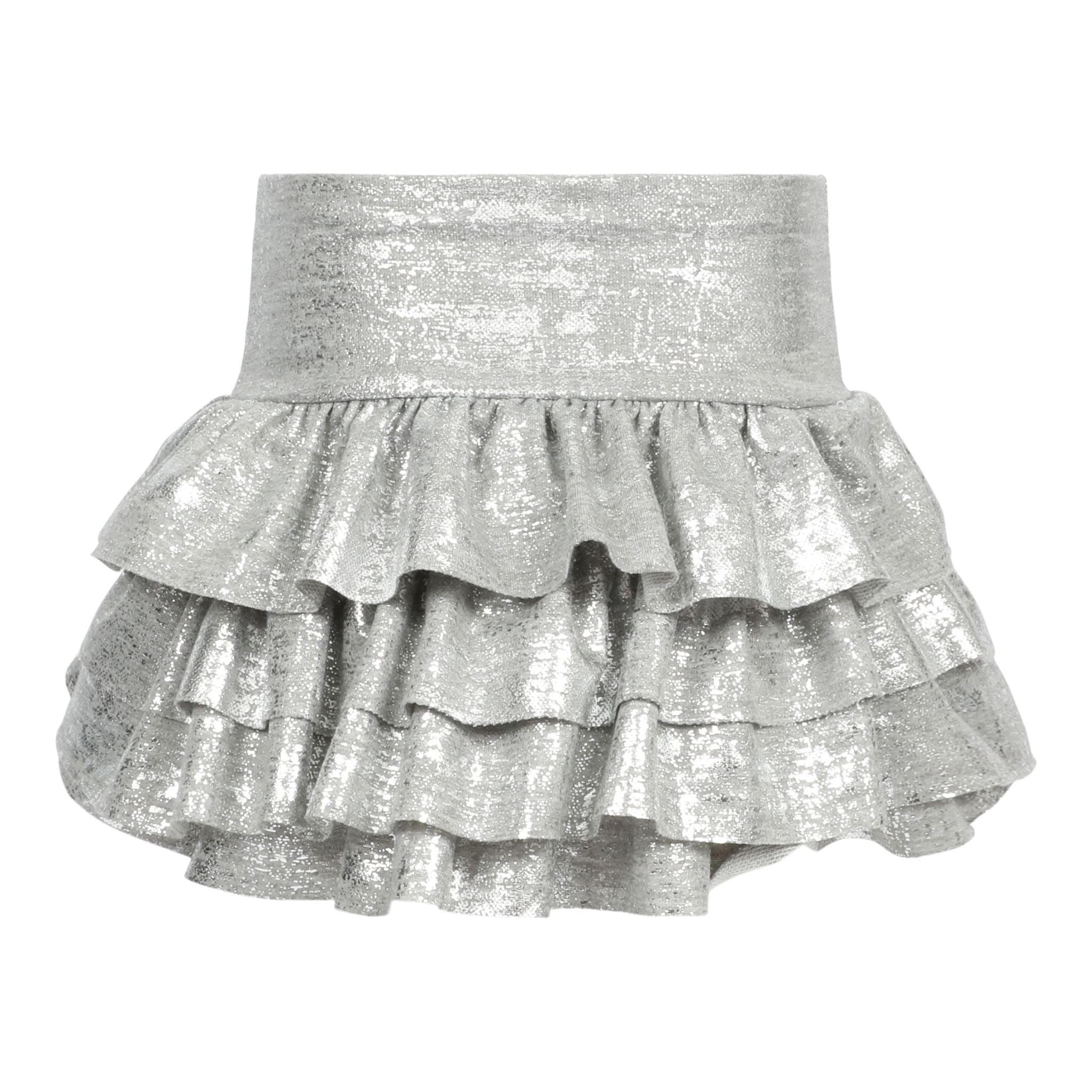 Metallic Tiered Ruffle Skirt - Denny's