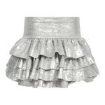 Metallic Tiered Ruffle Skirt - Denny's