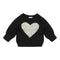 Gold Metallic Heart Sweatshirt - Denny's