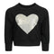 Gold Metallic Heart Sweatshirt - Denny's