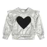 Heart Ruffle Sweatshirt - Denny's